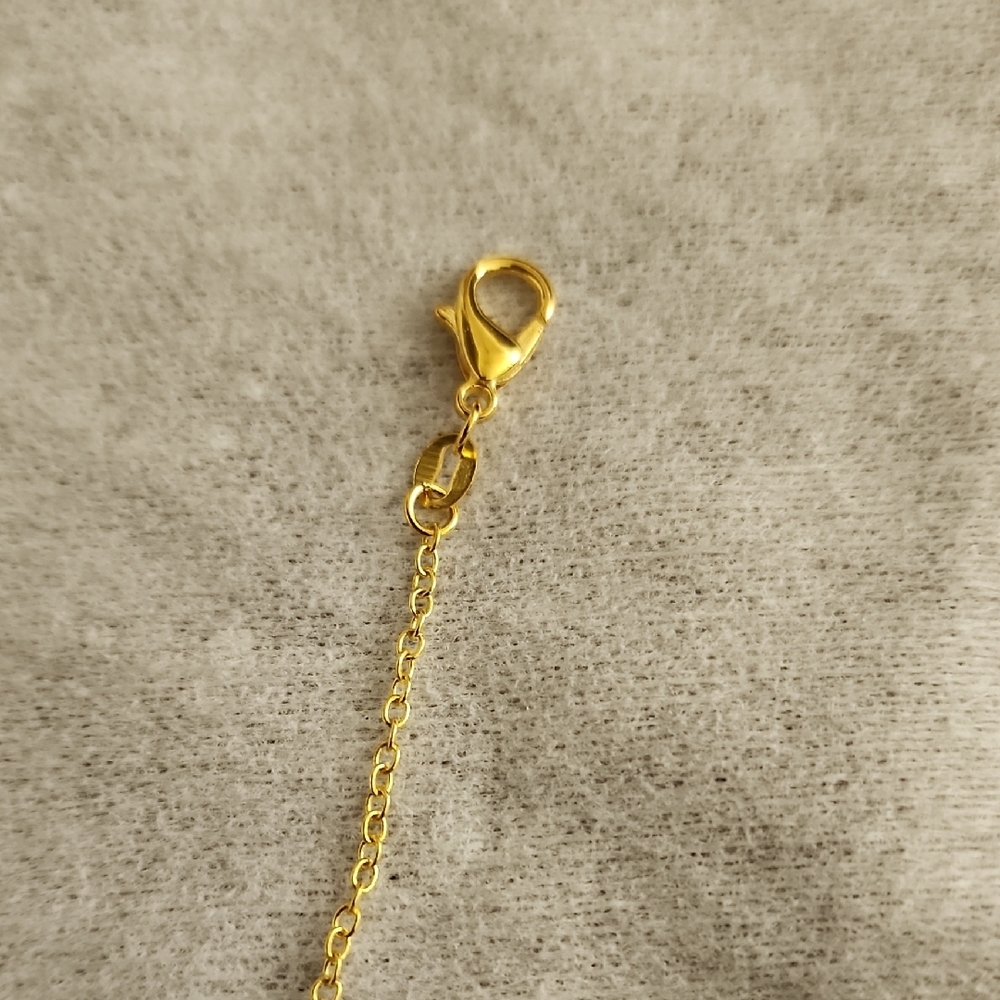 Elegant Gold Stamped 925 Necklace - Picture 3 of 5